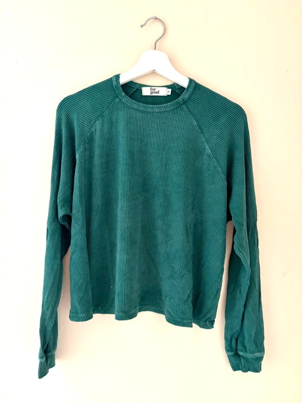 Ribbed Forrest Green Long Sleeve